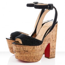 Christian Louboutin Super Dombasle 140mm Wedges Black