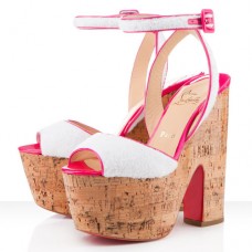 Christian Louboutin Super Dombasle 140mm Wedges White