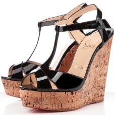 Christian Louboutin Marina Liege 140mm Wedges Black