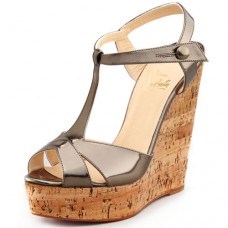 Christian Louboutin Marina Liege 140mm Wedges Taupe