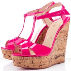 Christian Louboutin Marina Liege 140mm Wedges Pink