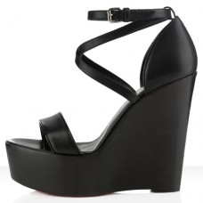 Christian Louboutin Si Ma Zeppa 140mm Wedges Black