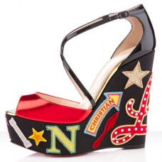 Christian Louboutin Loubi Zeppa 140mm Wedges Red