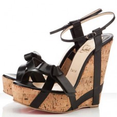 Christian Louboutin Miss Cristo 140mm Wedges Black