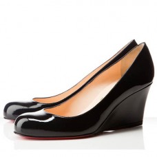 Christian Louboutin Miss Boxe 80mm Wedges Black