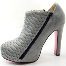 Christian Louboutin 4A 120mm Ankle Boots Grey Christian Louboutin 4A 120mm Ankle Boots Grey