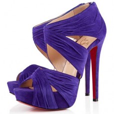 Christian Louboutin Bandra 140mm Ankle Boots Parme