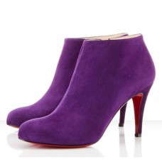 Christian Louboutin Belle 80mm Ankle Boots Parme