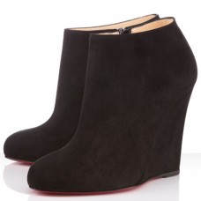 Christian Louboutin Belle Zeppa 100mm Ankle Boots Black