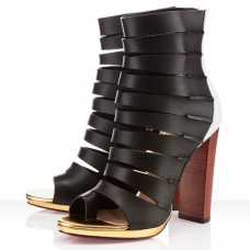 Christian Louboutin Decoupata 120mm Ankle Boots Black