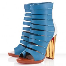 Christian Louboutin Decoupata 120mm Ankle Boots Blue Christian Louboutin Decoupata 120mm Ankle Boots Blue