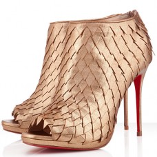Christian Louboutin Diplonana 120mm Ankle Boots Gold Christian Louboutin Diplonana 120mm Ankle Boots Gold