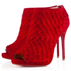 Christian Louboutin Diplonana 120mm Ankle Boots Red Christian Louboutin Diplonana 120mm Ankle Boots Red