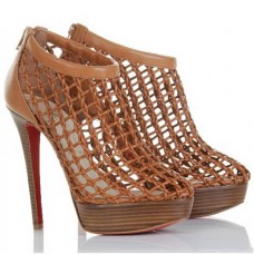 Christian Louboutin Coussin 140mm Ankle Boots Brown Christian Louboutin Coussin 140mm Ankle Boots Brown