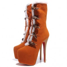 Christian Louboutin Daf Booty 160mm Ankle Boots Brown