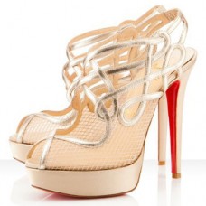 Christian Louboutin Brandaplato 140mm Ankle Boots Platine Christian Louboutin Brandaplato 140mm Ankle Boots Platine