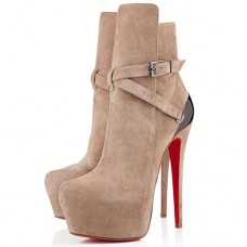 Christian Louboutin Equestria 160mm Ankle Boots Taupe Christian Louboutin Equestria 160mm Ankle Boots Taupe