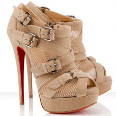 Christian Louboutin Mad Marta 140mm Ankle Boots Beige Christian Louboutin Mad Marta 140mm Ankle Boots Beige