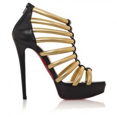 Christian Louboutin Romaine 140mm Ankle Boots Gold