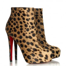 Christian Louboutin Miss Clichy 140mm Ankle Boots Leopard Christian Louboutin Miss Clichy 140mm Ankle Boots Leopard