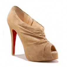 Christian Louboutin Treopli 120mm Ankle Boots Camel