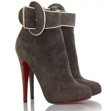 Christian Louboutin Trottinette 140mm Ankle Boots Brown