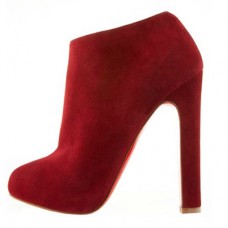 Christian Louboutin Vicky Booty 120mm Ankle Boots Red Christian Louboutin Vicky Booty 120mm Ankle Boots Red
