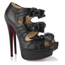 Christian Louboutin Madame Butterfly 140mm Ankle Boots Black
