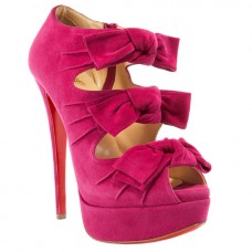 Christian Louboutin Madame Butterfly 140mm Ankle Boots Pink Christian Louboutin Madame Butterfly 140mm Ankle Boots Pink