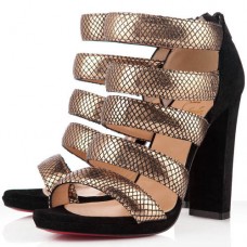 Christian Louboutin Mehari 120mm Ankle Boots Gold Christian Louboutin Mehari 120mm Ankle Boots Gold