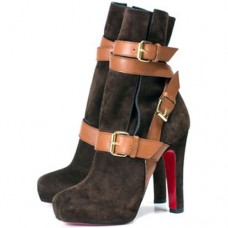 Christian Louboutin Guerriere 120mm Ankle Boots Chocolate Christian Louboutin Guerriere 120mm Ankle Boots Chocolate