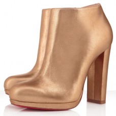 Christian Louboutin Rock And Gold 120mm Ankle Boots Gold Christian Louboutin Rock And Gold 120mm Ankle Boots Gold