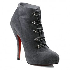 Christian Louboutin Fifre Corset 120mm Ankle Boots Grey Christian Louboutin Fifre Corset 120mm Ankle Boots Grey
