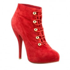 Christian Louboutin Fifre Corset 120mm Ankle Boots Red Christian Louboutin Fifre Corset 120mm Ankle Boots Red