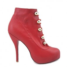 Christian Louboutin Fifre Corset 120mm Ankle Boots Red Christian Louboutin Fifre Corset 120mm Ankle Boots Red
