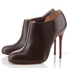 Christian Louboutin Lastoto 100mm Ankle Boots Chocolate Christian Louboutin Lastoto 100mm Ankle Boots Chocolate