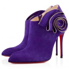 Christian Louboutin Mrs Baba 100mm Ankle Boots Parme Christian Louboutin Mrs Baba 100mm Ankle Boots Parme