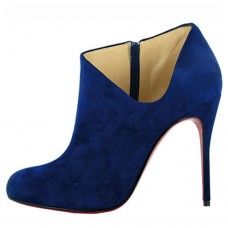 Christian Louboutin Lisse 100mm Ankle Boots Blue Christian Louboutin Lisse 100mm Ankle Boots Blue