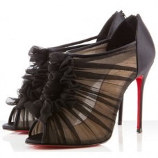 Christian Louboutin Canonita 100mm Ankle Boots Black Christian Louboutin Canonita 100mm Ankle Boots Black