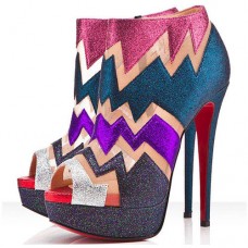 Christian Louboutin Ziggy 140mm Ankle Boots Multicolor