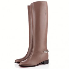 Christian Louboutin Cate 40mm Boots Taupe