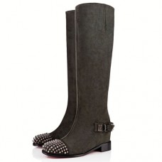 Christian Louboutin Egoutina 40mm Boots Green