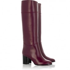 Christian Louboutin Tuba 80mm Boots Claret