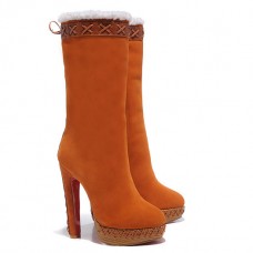 Christian Louboutin Step N Roll 140mm Boots Brown