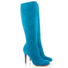 Christian Louboutin Simple Botta 100mm Boots Blue