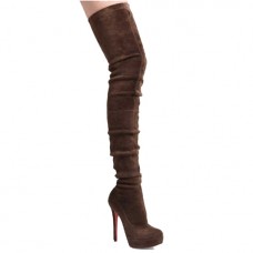 Christian Louboutin Gazolina 140mm Boots Brown