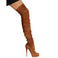 Christian Louboutin Gazolina 140mm Boots Chocolate