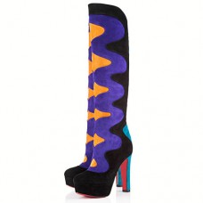 Christian Louboutin Pshycho 120mm Boots Peacock