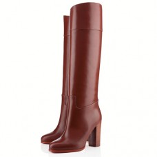 Christian Louboutin Dartata 80mm Boots Chocolate