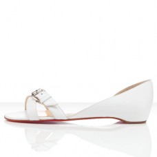 Christian Louboutin Atalanta Flat Sandals White Christian Louboutin Atalanta Flat Sandals White